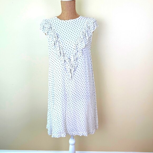 🔥 GANNI Rometty Georgette Polka Dot Dress Size 40 🔥 - SALE - Picture 1 of 9